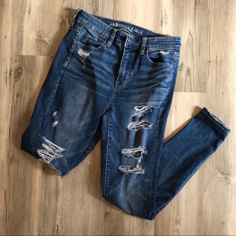 American Eagle Ripped Jeggings